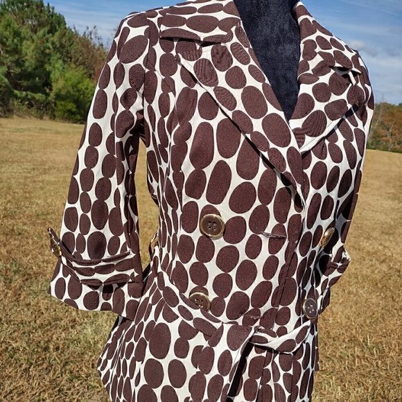 Heart And Soul Brown White Jacket Size Small - Picture 2 of 8